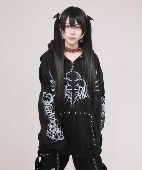 《メタルエンジェルロングパンツ》BLACK