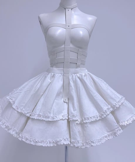《クロスハーネススカート》WHITE