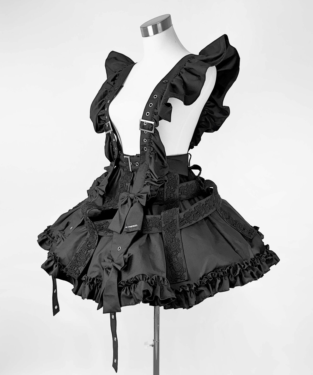 【HIDOLATRAL THEODOL】ローズレースクリノリンスカート ブラック ローズレースクリノリンスカート》BLACK | HIDOLATRAL THEODOL