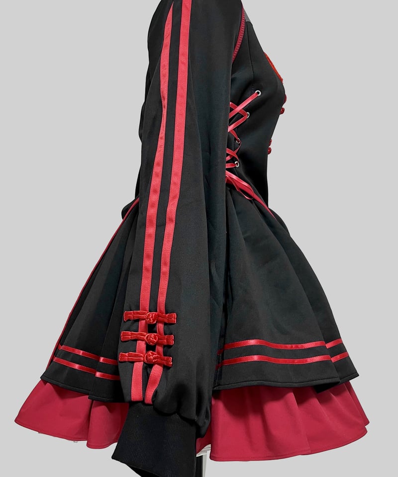 HIDOLA TRAL THEODOL チャイナセットアップ China-Jerseylolita Setup》トップス（White） | HIDOLAT