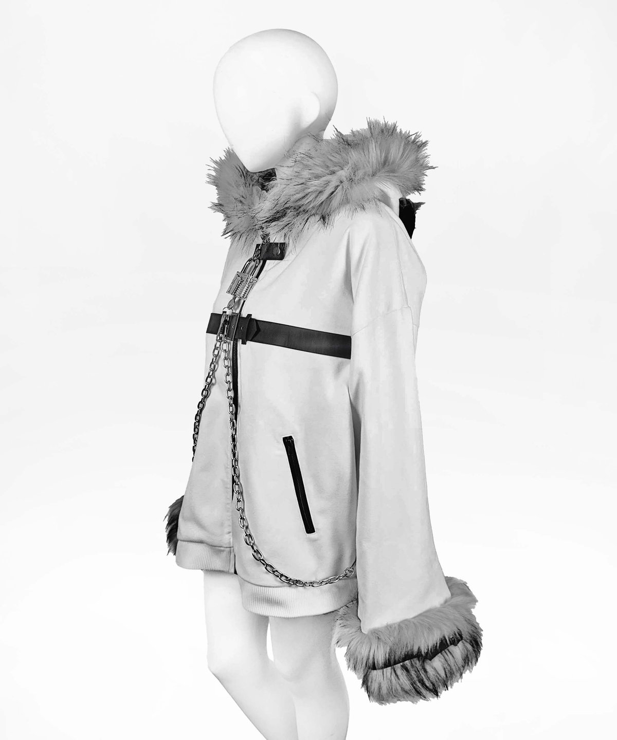 オオカミファーコート》WHITE | HIDOLATRAL THEODOL