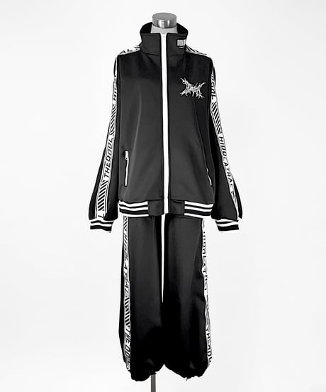 《ブランドロゴジャージトップス》BLACK