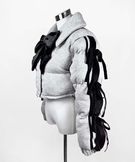 《リボンダウンセットアップ》トップス GRAY