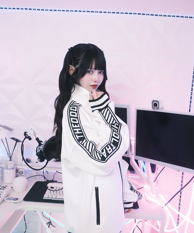 Hidolatral Theodol サイバージャージ トップス ホワイト サイバージャージロング-Tops-》MONOTONE | HIDOLATRAL THEODOL