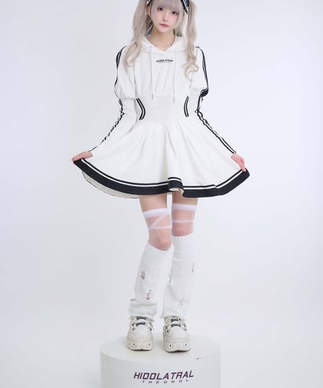 《ジャージロリィタパーカーOP》WHITE