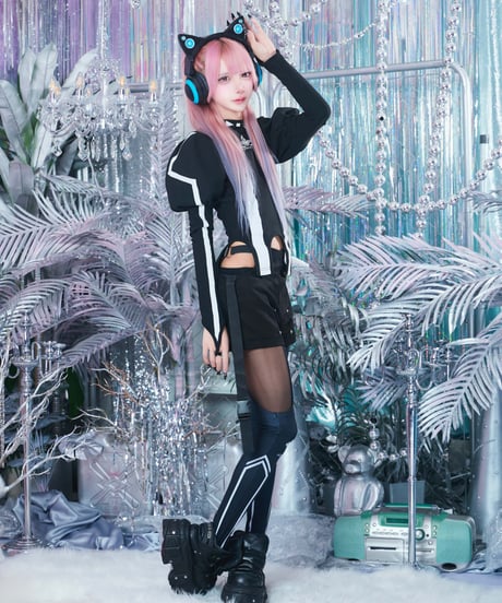《アンドロイドパフスリカットソー》BLACK