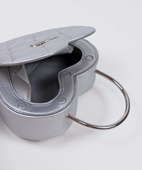 《ハート南京錠バッグ》SILVER