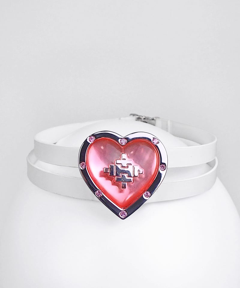 ブランドロゴハートチョーカー》PINK | HIDOLATRAL THEODOL 