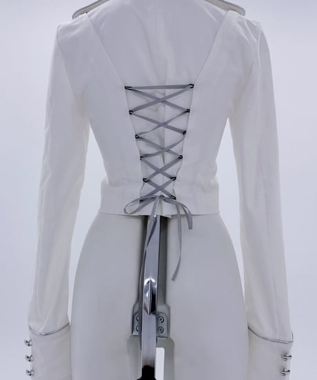 《拘束十字架軍服ジャケット》WHITE
