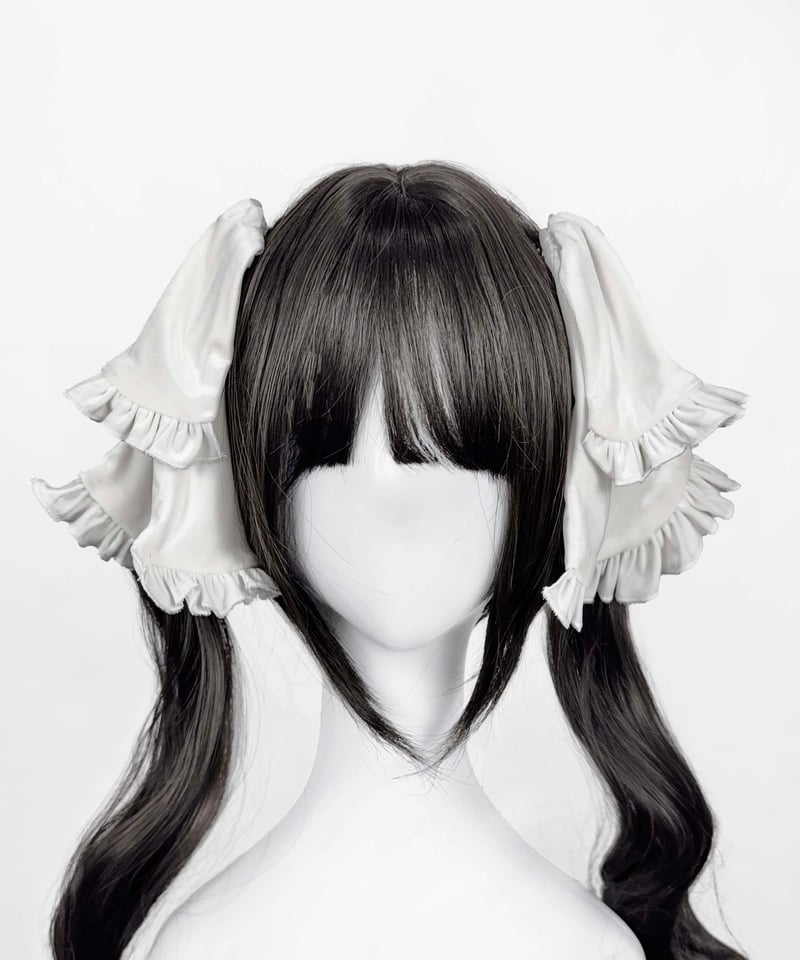 イドラタールテオドール　うさみみフリルリボン うさみみフリルリボン》WHITE | HIDOLATRAL THEODOL
