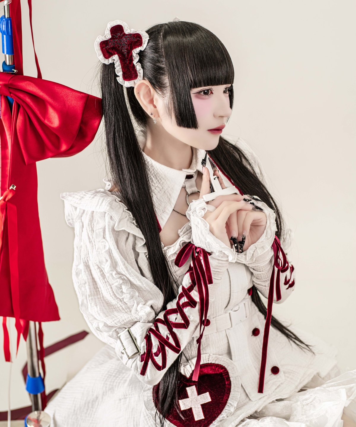退廃ナースヘッドドレス》WHITE | HIDOLATRAL THEODOL
