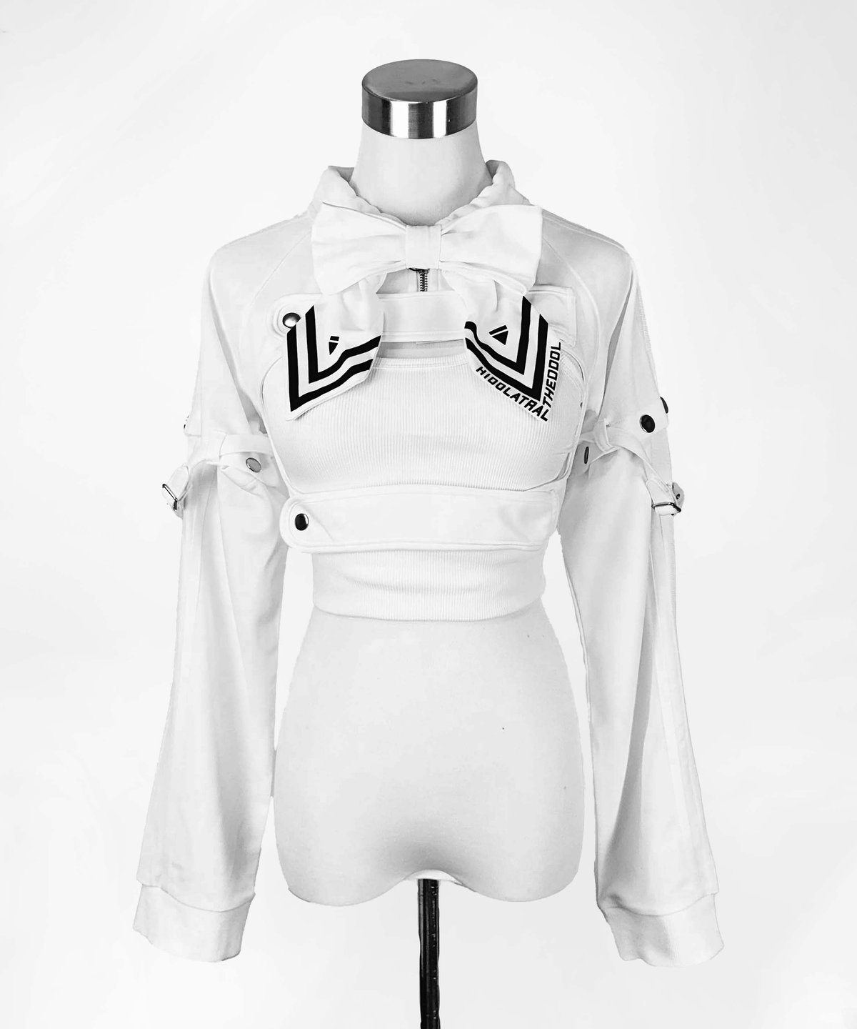 胸空きミニ丈ジャージ》WHITE | HIDOLATRAL THEODOL