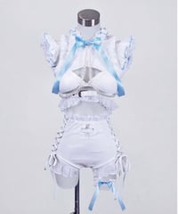 リボンニーハイレッグウォーマー》WHITE | HIDOLATRAL THEODOL