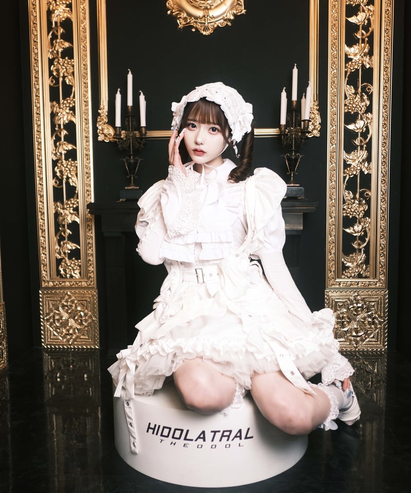 ローズレースクリノリンスカート》WHITE | HIDOLATRAL THEODOL