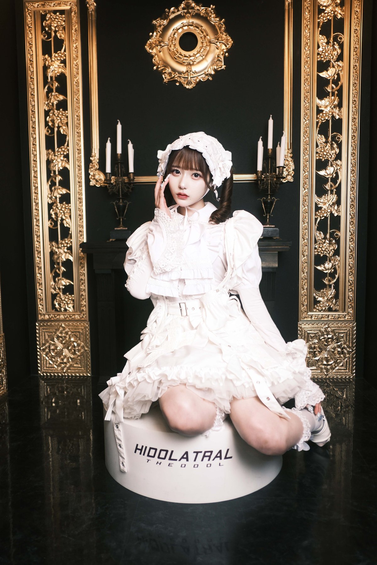 ローズレースクリノリンスカート》WHITE | HIDOLATRAL THEODOL
