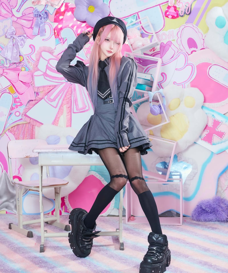 テオドール学園スカート》GRAY❤︎受注販売❤︎ | HIDOLATRAL THEODOL