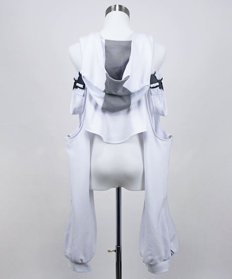 《スポーツショートパーカー》WHITE