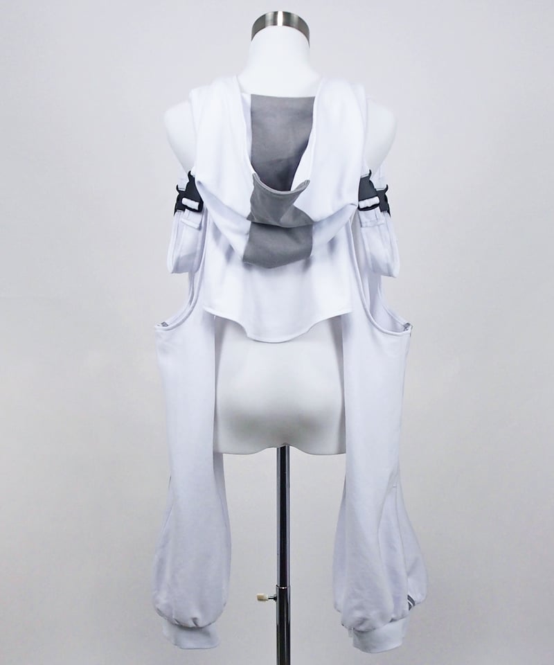 スポーツショートパーカー》WHITE | HIDOLATRAL THEODOL スポーツショートパーカー》WHITE | HIDOLATRAL THEODOL
