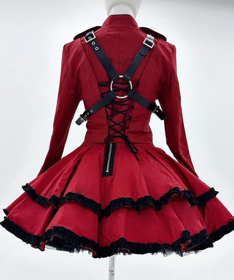 《拘束十字架軍服ジャケット》RED