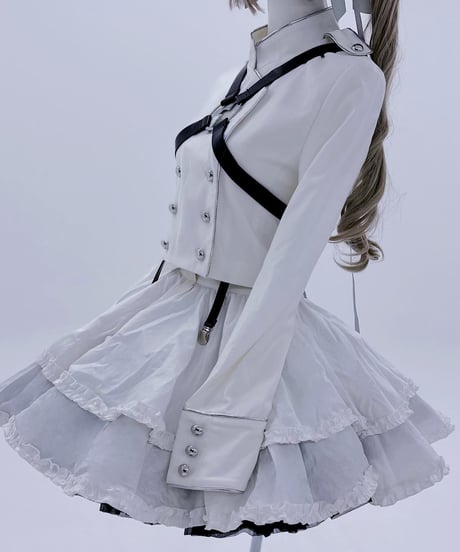 《拘束十字架軍服ジャケット》WHITE