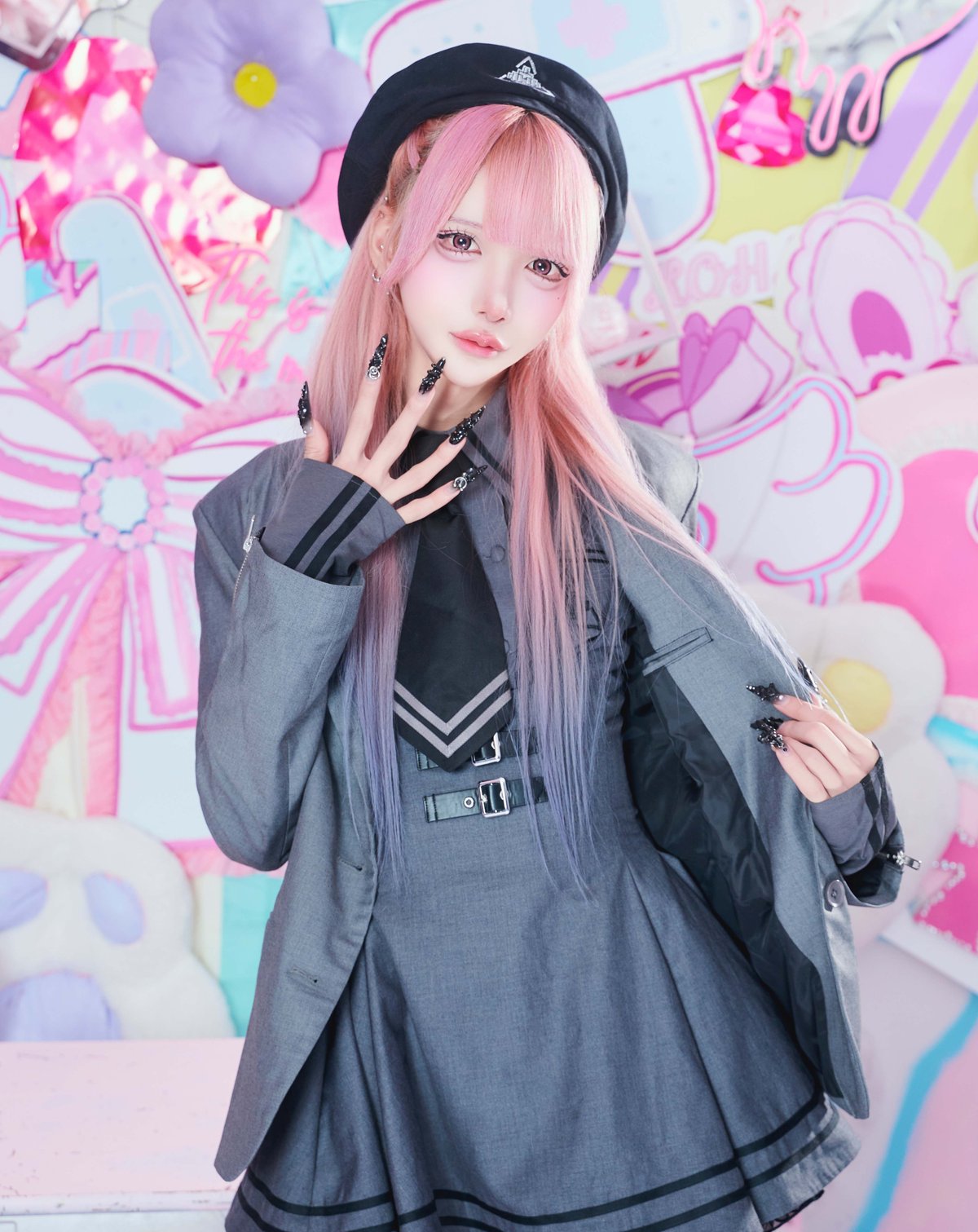 テオドール学園スカート》GRAY❤︎受注販売❤︎ | HIDOLATRAL THEODOL