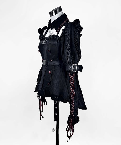 《退廃ガーゼナースセットアップ》BLACK