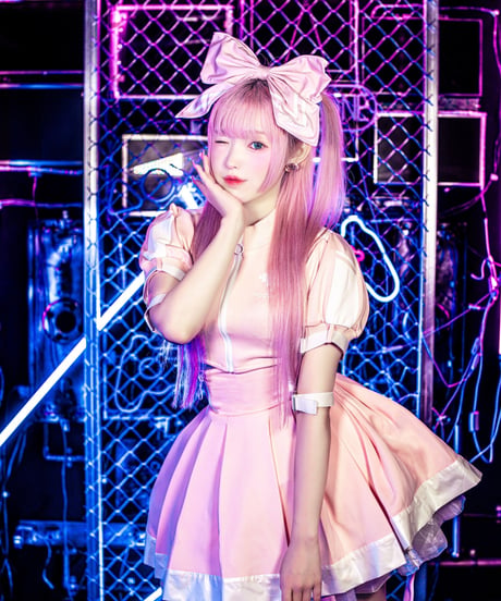 《CyberJerseyシリーズ》クソデカリボンクリップ(PINK)