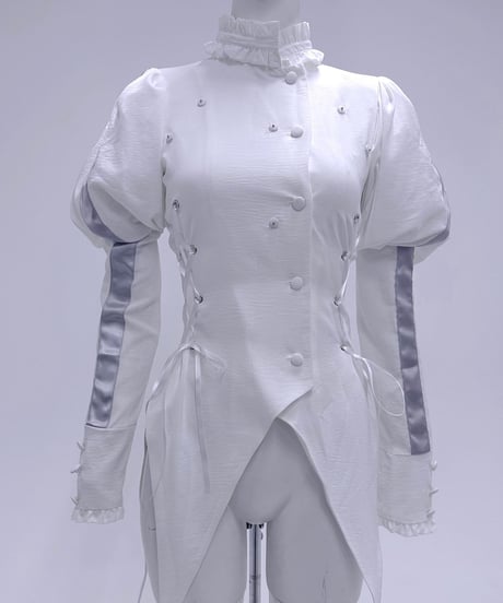 《メタルドールブラウス》WHITE