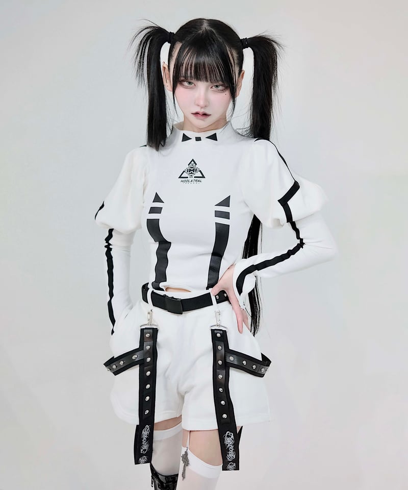 メタルエンジェルショートパンツ》WHITE | HIDOLATRAL THEODOL