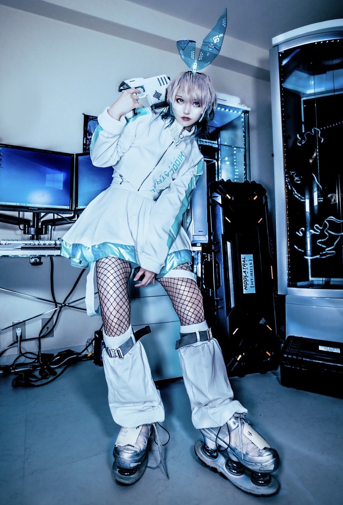 HIDOLATRAL THEODOL Cyber Jersey ショートパンツ CyberJersey-Setup（ShortPants）WHITE | HIDOLATRAL