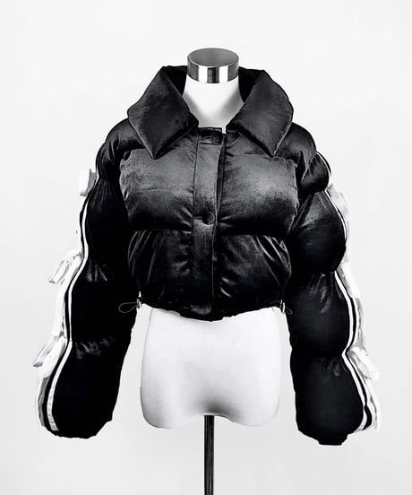 《リボンダウンセットアップ》トップス BLACK