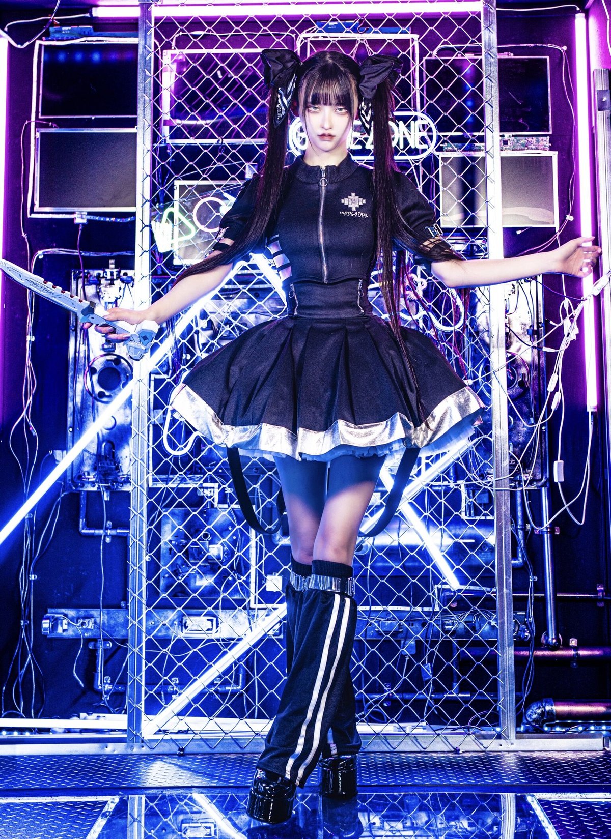 CyberJersey Setup（Skirt)BLACKイドラタールテオドール CyberJersey-Setup（Skirt）BLACK | HIDOLATRAL THEODOL