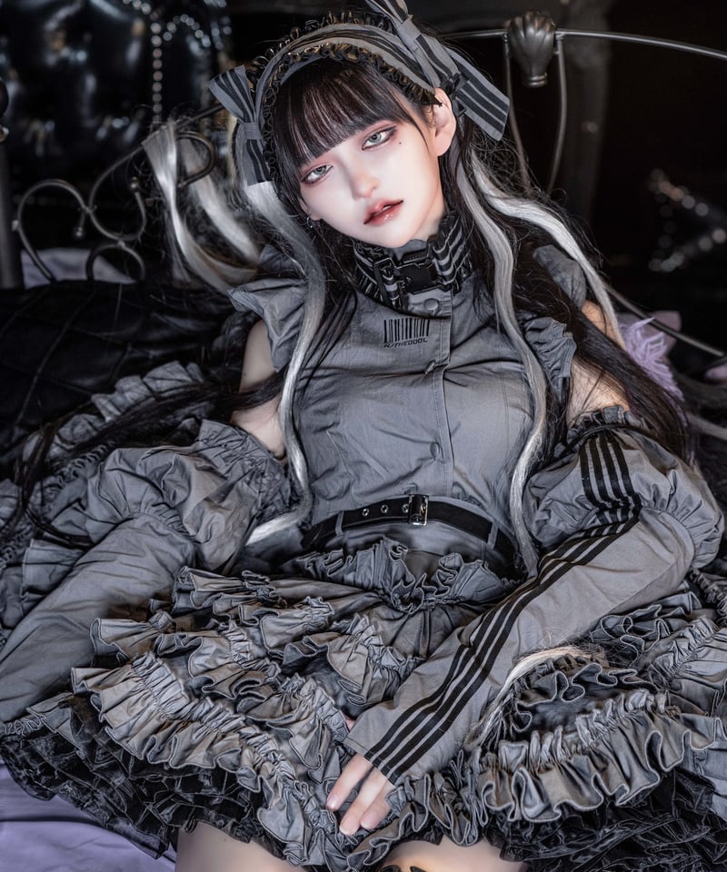 ジャージロリータ ドール (グレー)ワンピース ジャージロリータ ドール (グレー)ワンピース | カワイイカルト