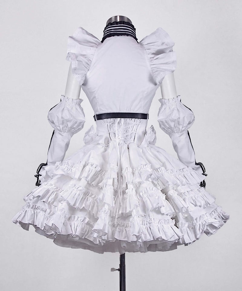 【むじるしふ良品】テオドールロリィタセット ジャージロリィタドレスセット》WHITE | HIDOLATRAL THEODOL