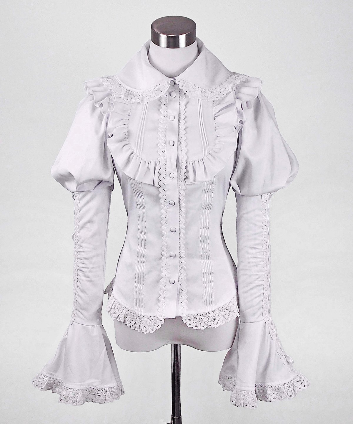 ヨーク襟パフスリーブブラウス》WHITE | HIDOLATRAL THEODOL ヨーク襟パフスリーブブラウス》WHITE | HIDOLATRAL THEODOL