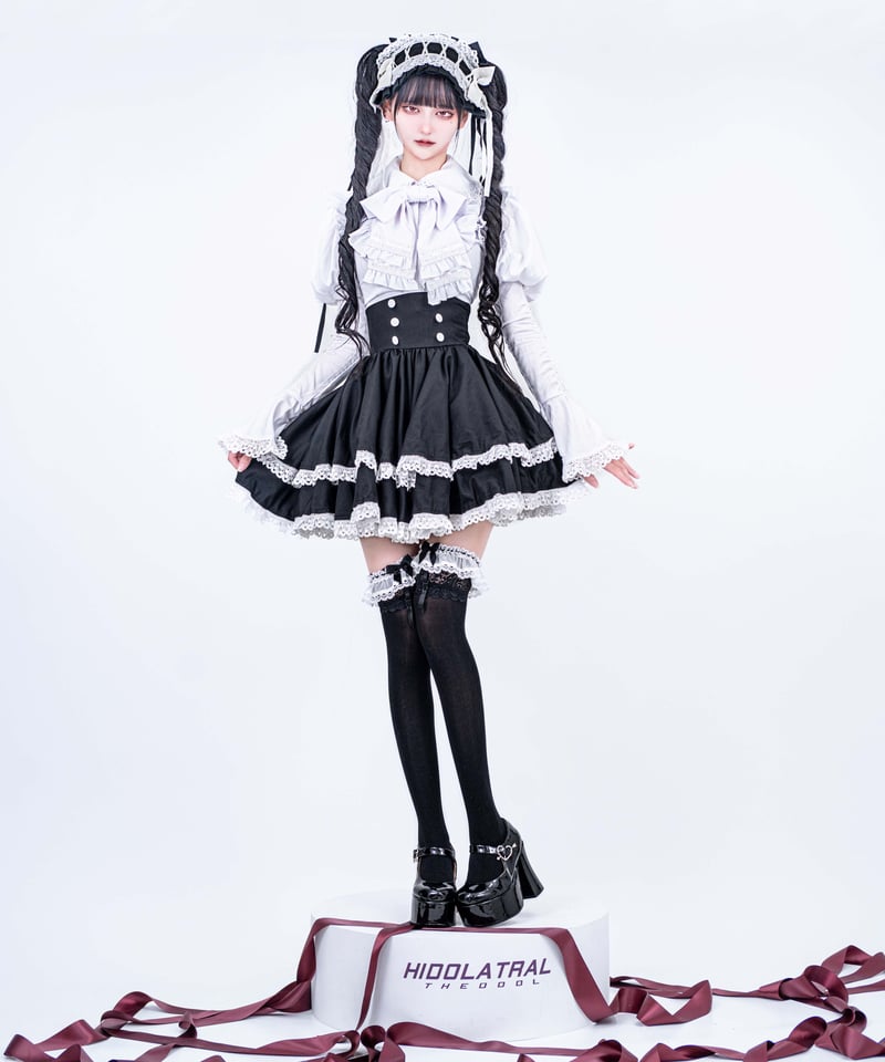 2段フリルコルセットスカート》 BLACK | HIDOLATRAL THEODOL