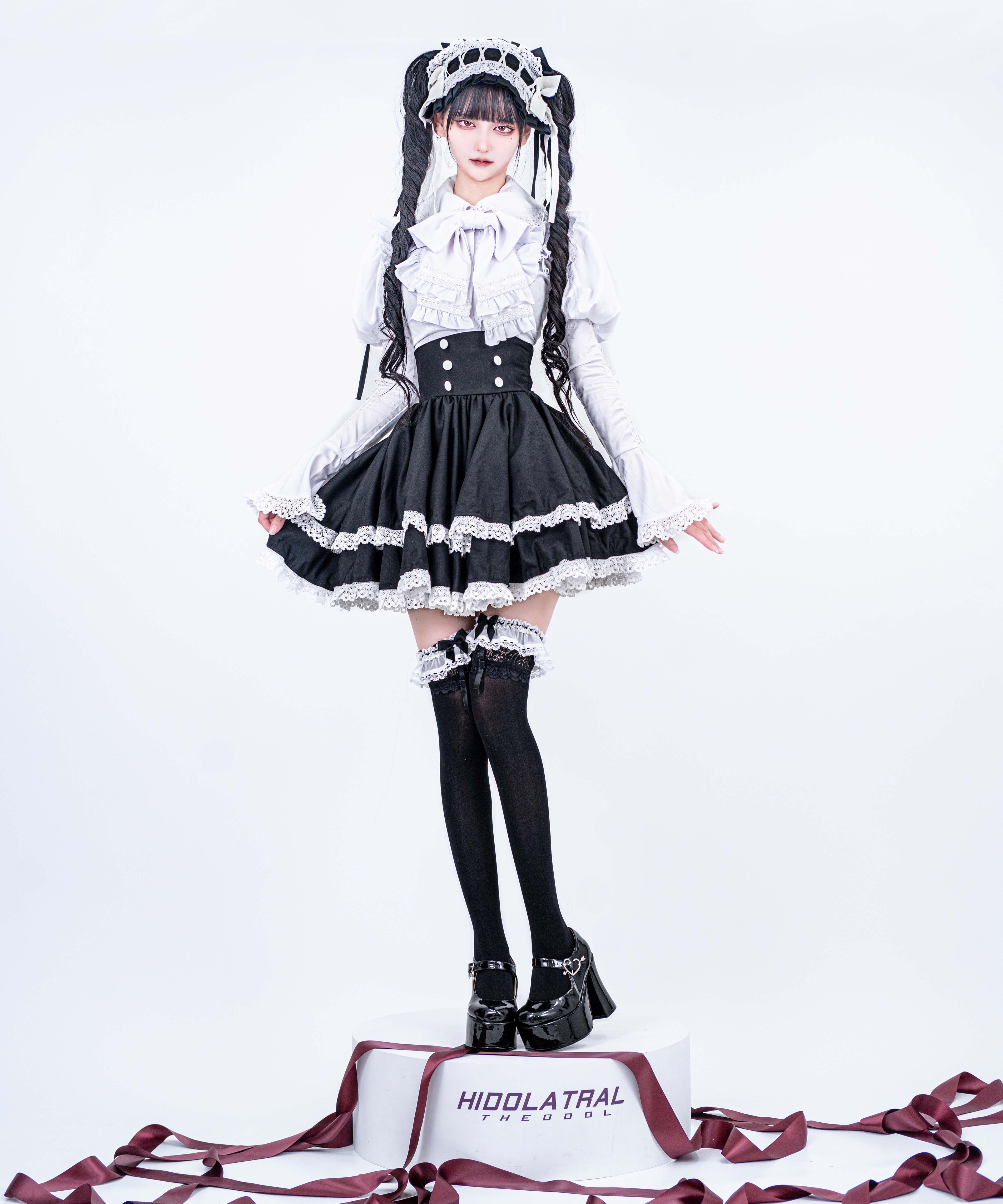 2段フリルコルセットスカート》 BLACK | HIDOLATRAL THEODOL