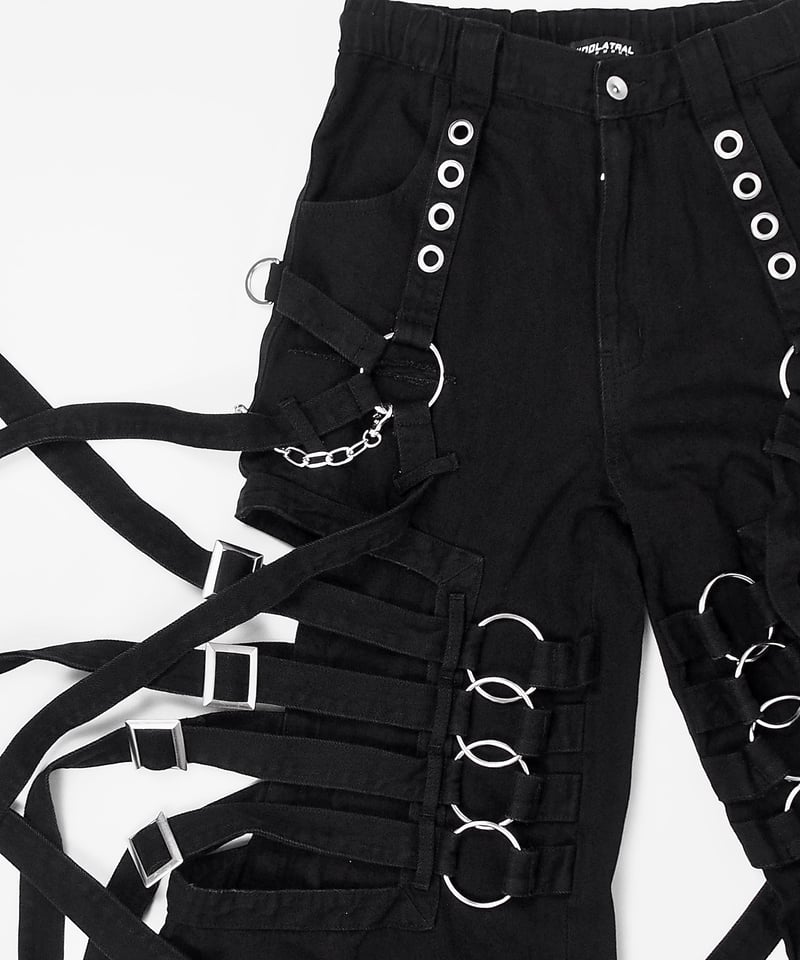 ボンテージデニムパンツ》BLACK | HIDOLATRAL THEODOL ボンテージデニムパンツ》BLACK | HIDOLATRAL THEODOL