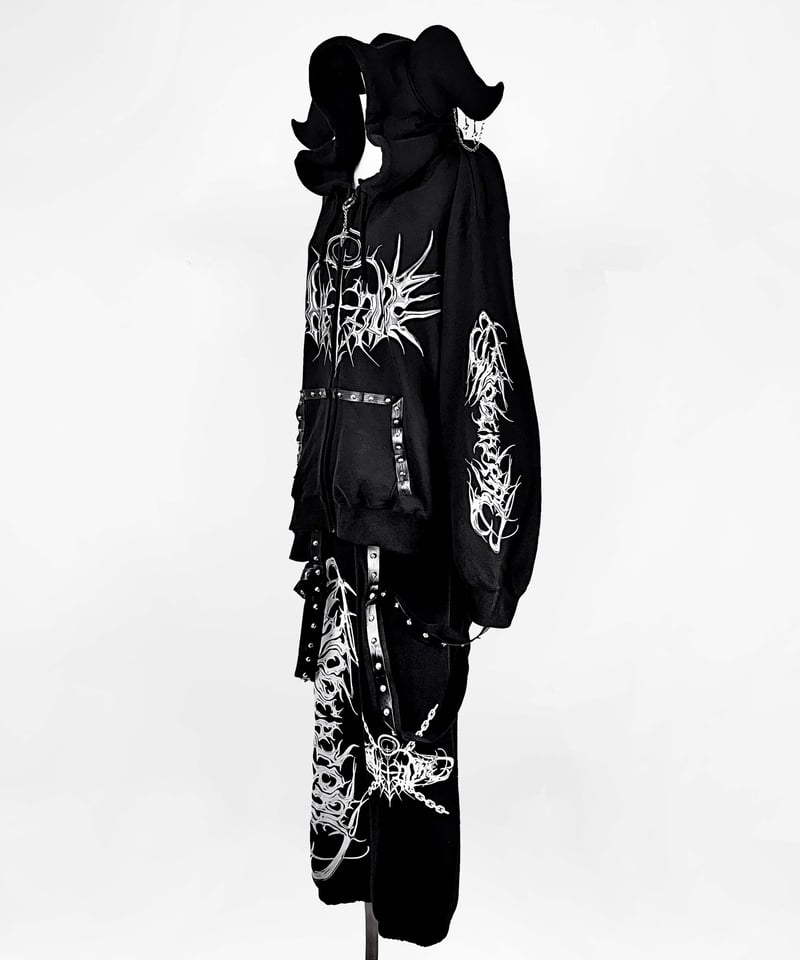 るかっぺ‼️ 【新品タグ付き】Heve リボンドットパンツ メタルエンジェルロングパンツ》BLACK | HIDOLATRAL THEODOL