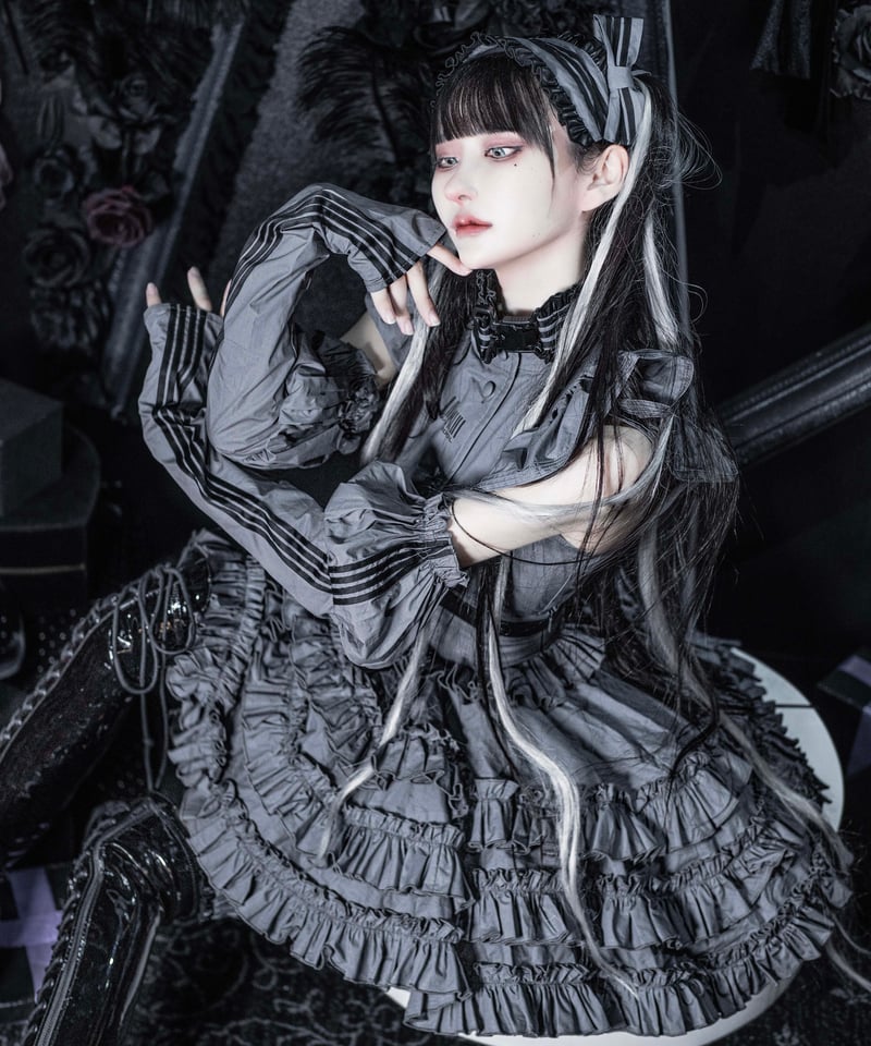 ジャージロリータ ドール (グレー)ワンピース ジャージロリータ ドール (グレー)ワンピース | カワイイカルト