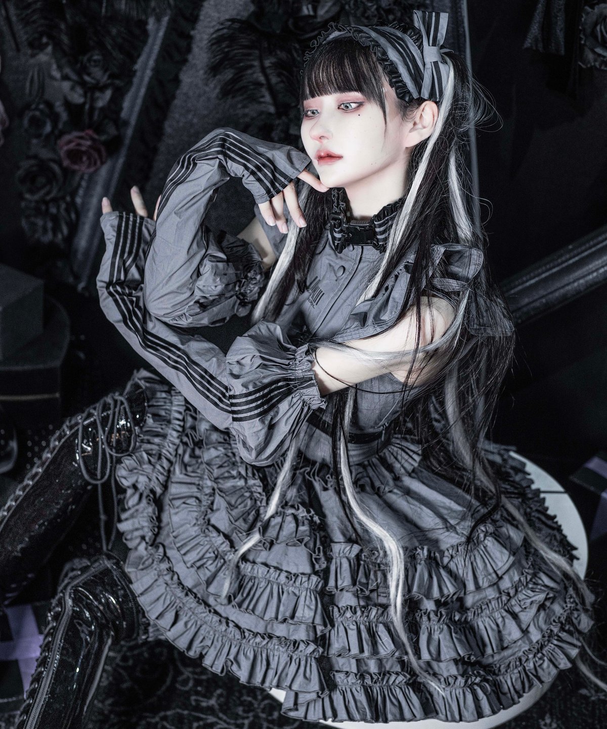 ジャージロリィタドレスセット》GRAY | HIDOLATRAL THEODOL