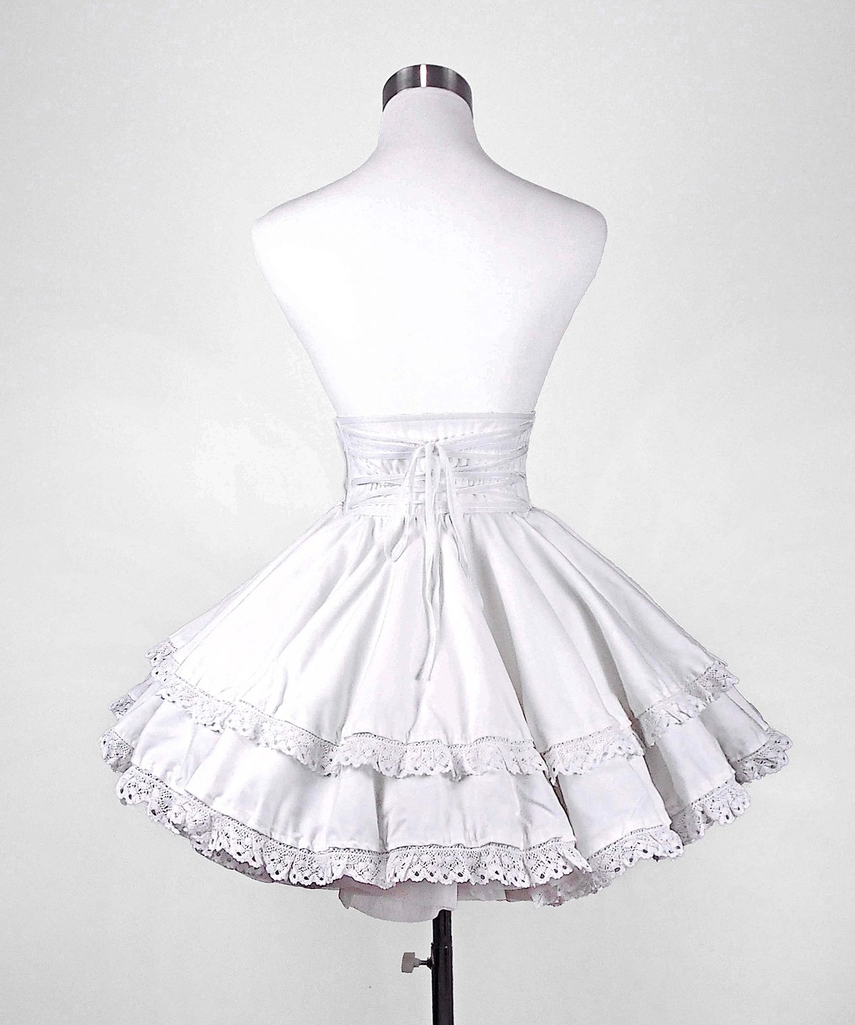 2段フリルコルセットスカート》WHITE | HIDOLATRAL THEODOL