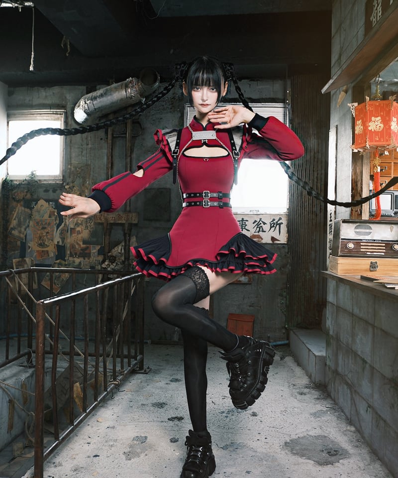 Malymoon×HIDOLATRAL THEODOL パンクメイド レッド Malymoon(マリームーン公式) on X: 