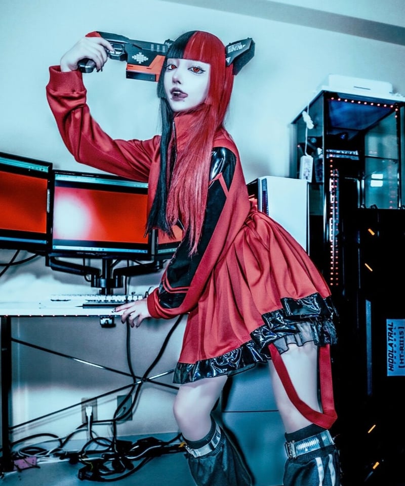 CyberJersey-Setup（Skirt）RED | HIDOLATRAL THEODOL