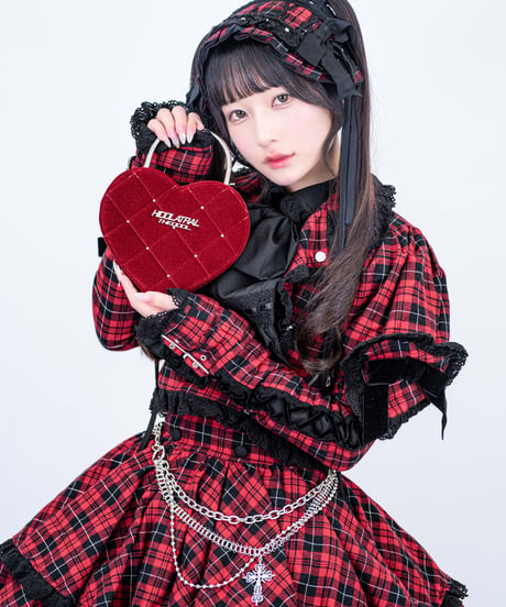 《ハート南京錠バッグ》RED