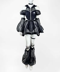 リボンニーハイレッグウォーマー》BLACK | HIDOLATRAL THEODOL