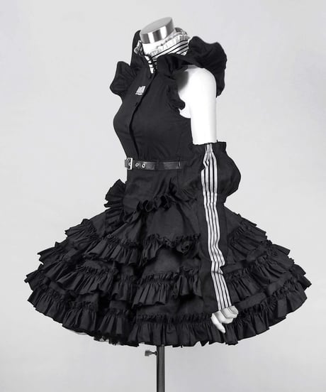 《ジャージロリィタドレスセット》BLACK