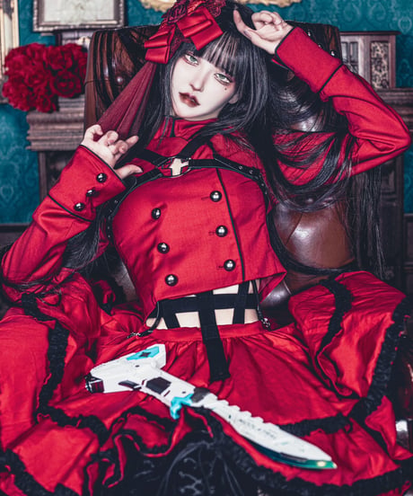 《拘束十字架軍服ジャケット》RED