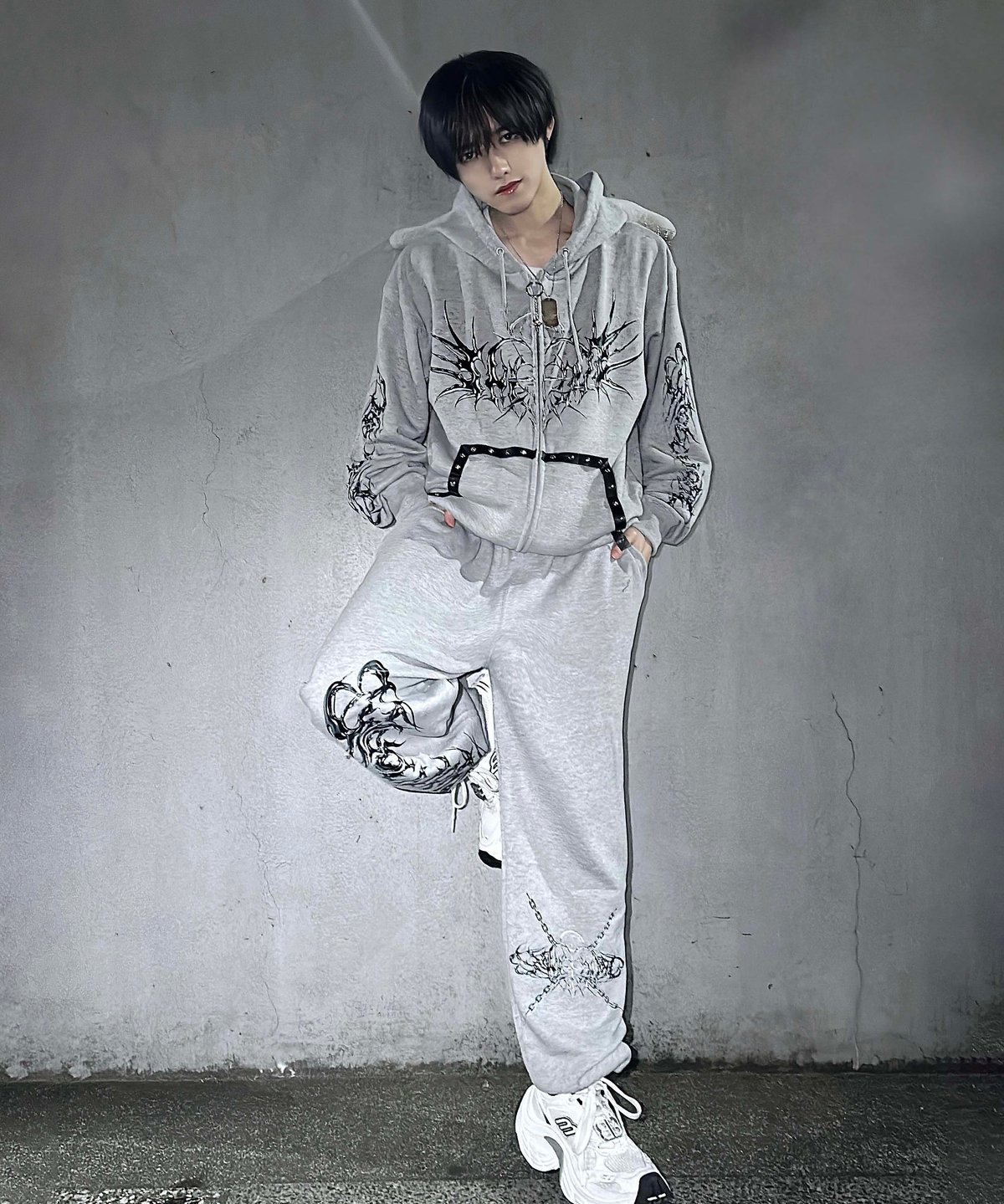 メタルエンジェルロングパンツ》GRAY | HIDOLATRAL THEODOL