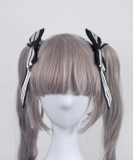 《リボンジャージヘッドドレス》BLACK